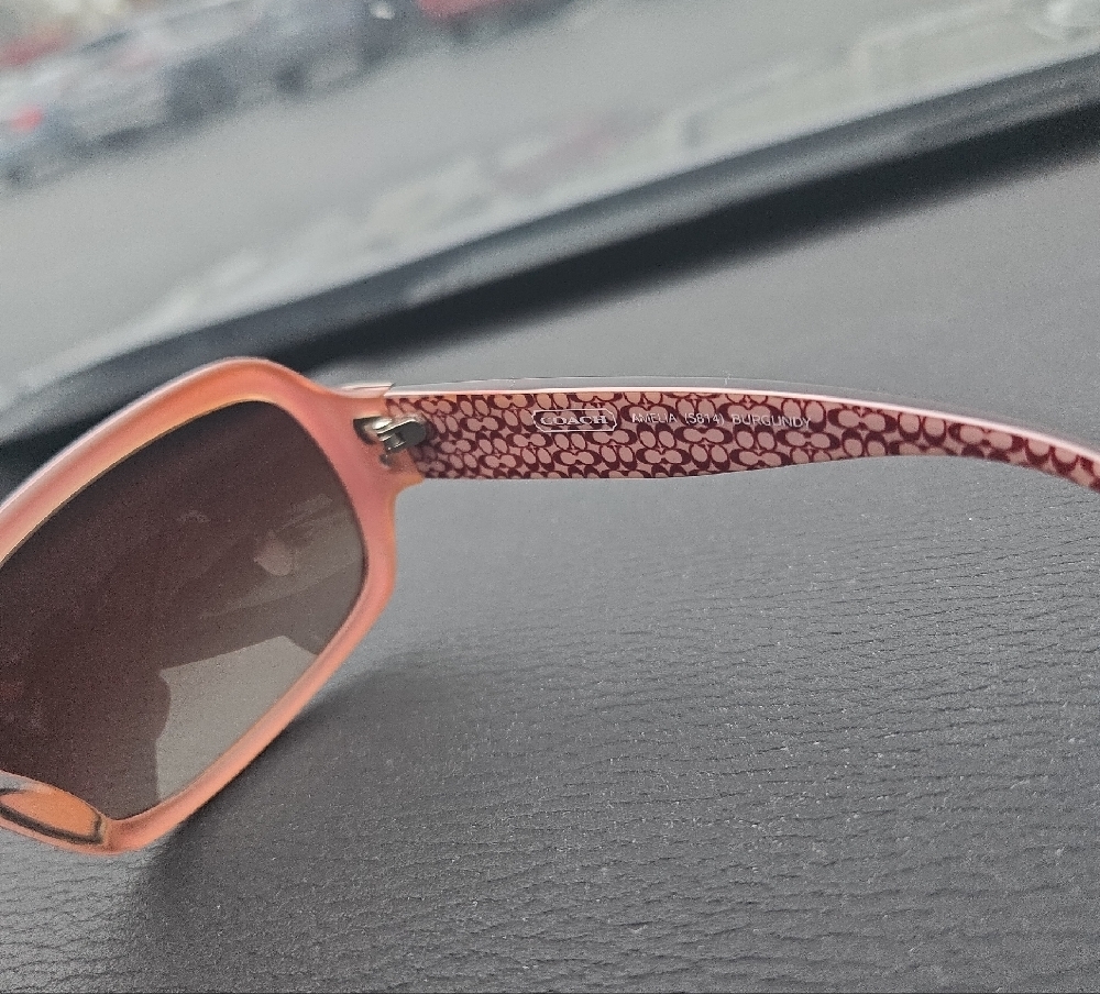 Coach Burgundy Women's Sunglasses. COACH NEW YORK “AMELIA” Sunglasses Frame - Picture 4 of 5